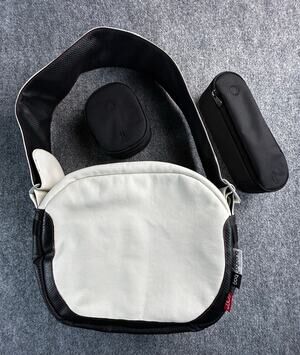 Bugaboo RED Special Edition Diaper Bag w/ 2 Insulated Pouches White Black